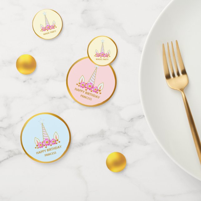 Confeti Unicornio por cumpleaños mágico (Grupo)