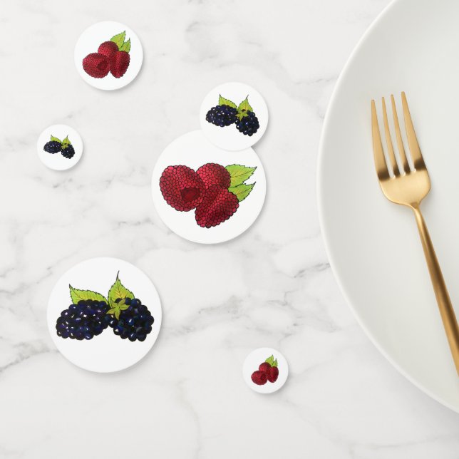 Confeti Verano Berries Raspberry Blackberry Berry Fruit (Grupo)