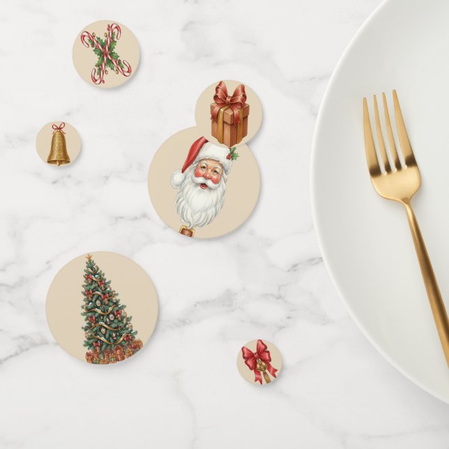 Confeti Victorian Watercolor Santa Christmas Collection (Grupo)