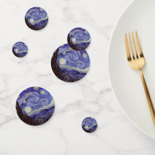 Confeti Vincent Van Gogh Starry Night Vintage Bella Artes