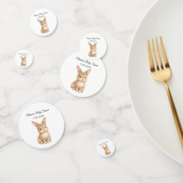 Confeti Vintage Easter Bunny Rabbit Baby Watercolor