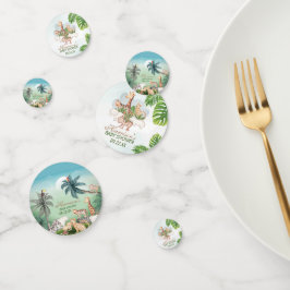 Confeti Woodland Animals Jungle Greenery Baby Shower