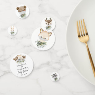 Confeti Woodland Forest Animal Baby Shower