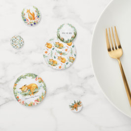 Confeti Woodland Fox | Fiesta de animales forestales