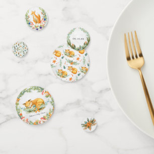 Confeti Woodland Fox   Fiesta de animales forestales