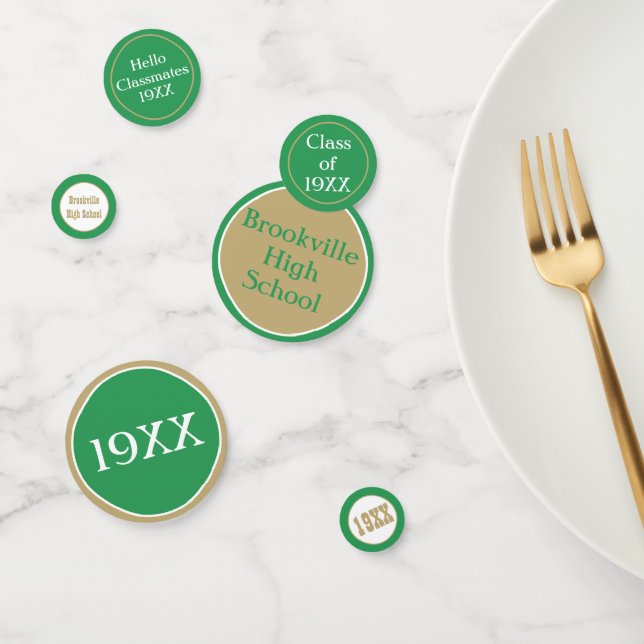 Confeti Wow! Reunión de clase decoración de mesa personali (Grupo)