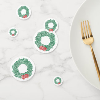 Confeti Wreath navidades