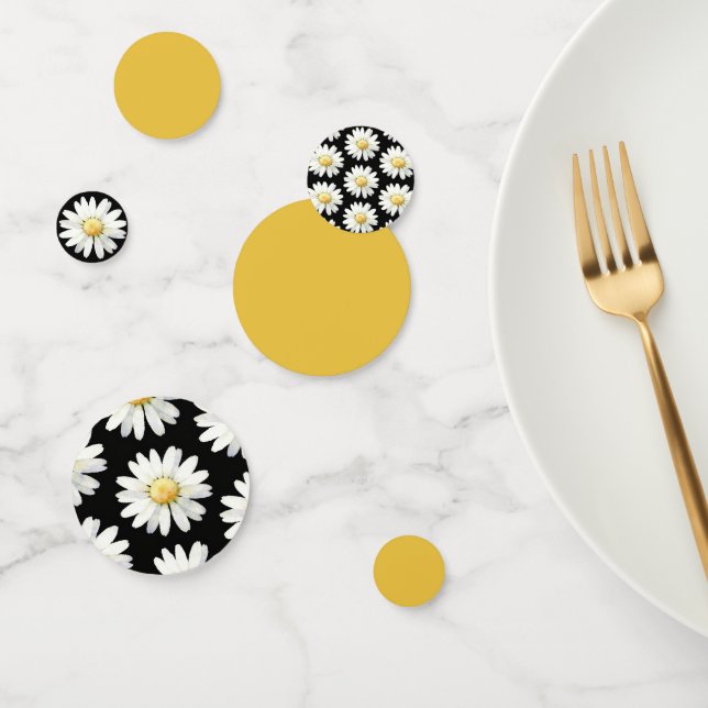 Confeti Yellow Dotted Daisy's (Grupo)