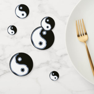 Confeti Yin y Yang Medallion
