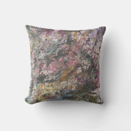 Confetti abstracto divertido con almohada