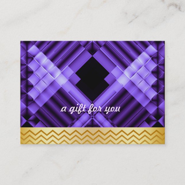 Confetti Chevron Salon y Certificado de Regalo de  (Anverso)