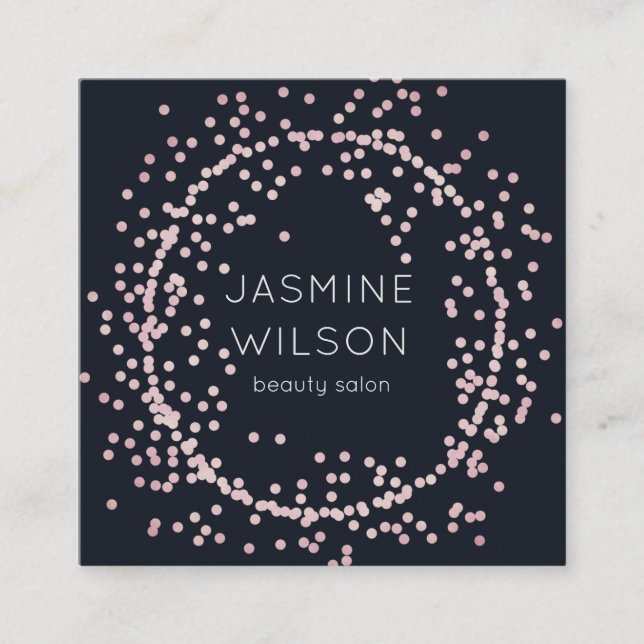 Confetti Classic | Tarjeta de presentación Minimal (Anverso)