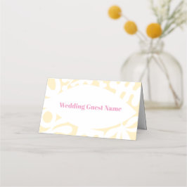 Confetti Collage Tarjeta de lugar plegado