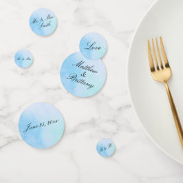 Confetti de "amor verdadero azul"