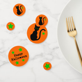 Confetti de Black Cat Halloween