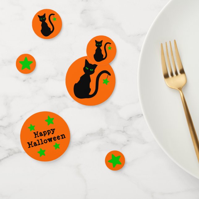 Confetti de Black Cat Halloween (Grupo)