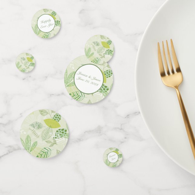 Confetti de casamiento personalizado de tabla (Grupo)
