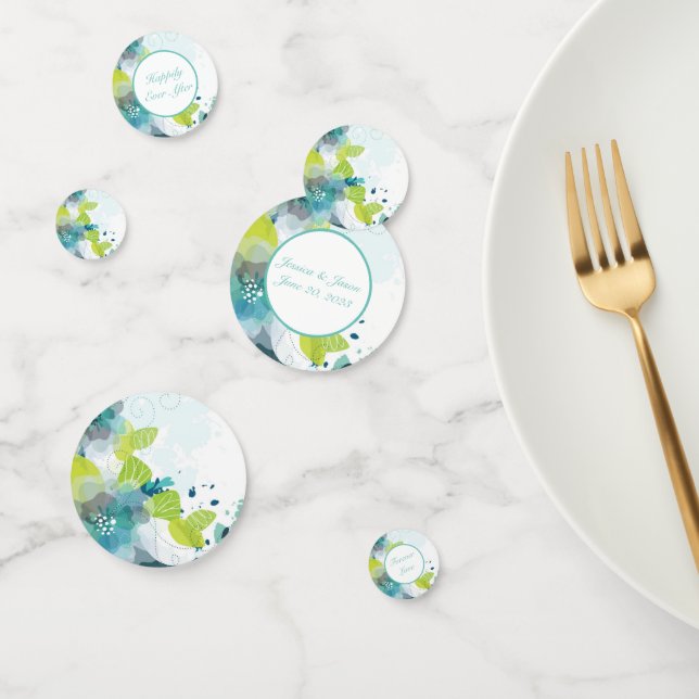 Confetti de casamiento personalizado de tabla (Grupo)