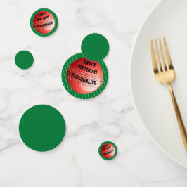 Confetti de cumpleaños feliz a la bola de cricket