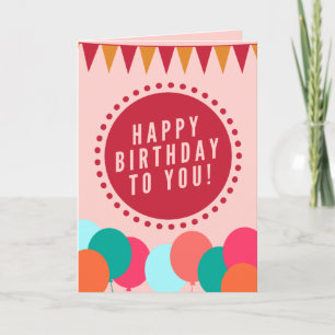 Confetti de cumpleaños feliz - Tarjeta de saludo