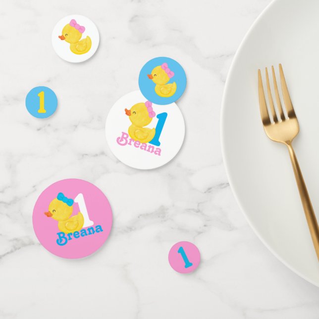 Confetti de cumpleaños personalizado del chica del (Grupo)