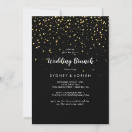 confetti de efecto metalizado dorado | Invitación 