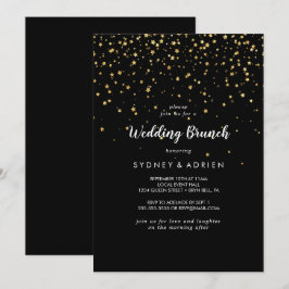 confetti de efecto metalizado dorado | Invitación