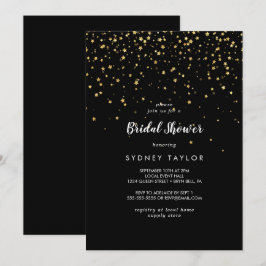 confetti de efecto metalizado dorado | Invitación