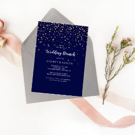 confetti de efecto metalizado dorado | Invitación 