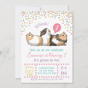 Confetti de invitación a fiesta de cumpleaños de c