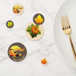 Confetti de la mesa de Acción de Gracias Beige y B