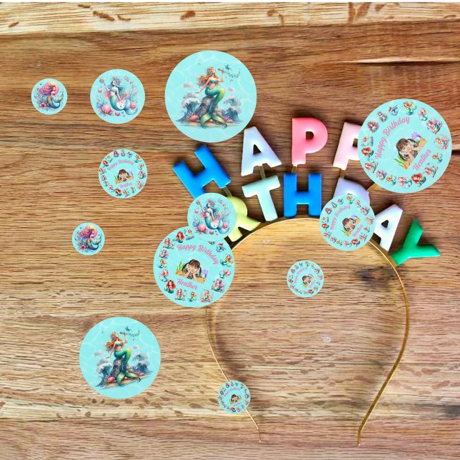 Confetti de la mesa de cumpleaños de las sirvienta (Subido por el creador)