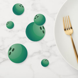 Confetti de la mesa de diseño de boliche