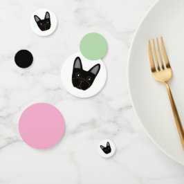 Confetti de la mesa de la mesa del Bulldog francés