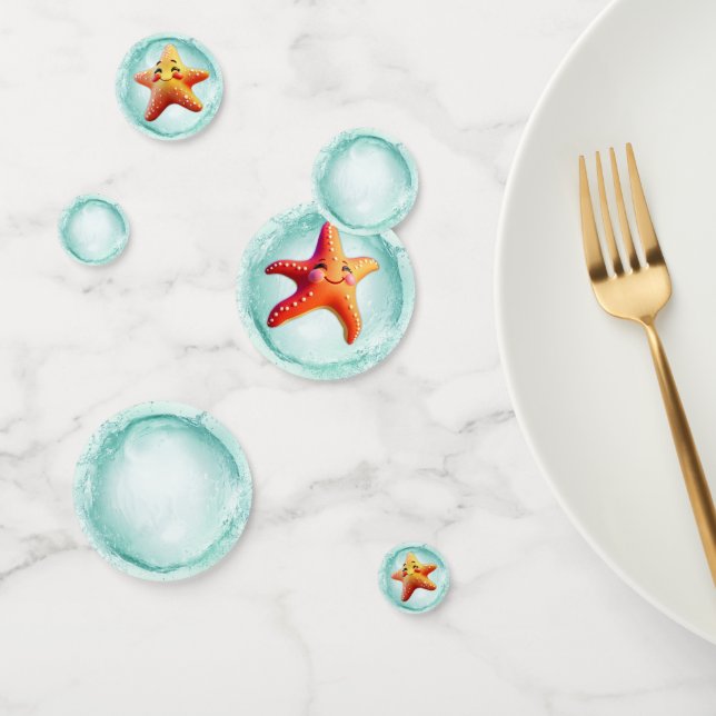 Confetti de la mesa de Starfish Feliz (Grupo)