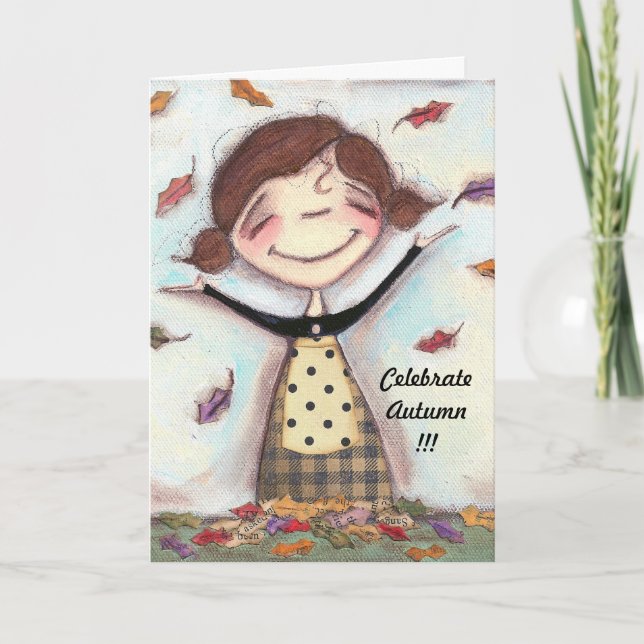 Confetti de la Naturaleza - Tarjeta de saludo (Anverso)