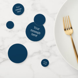 Confetti de mesa azul prusiano personalizado