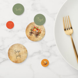 Confetti de mesa bendita y agradecida - cosecha ot