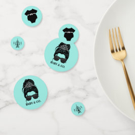 Confetti de mesa de Baby Shower de Turquoise Baby
