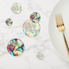 Confetti de mesa de cumpleaños de mariposa