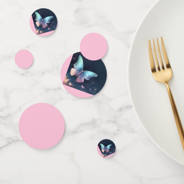 Confetti de mesa de mariposa con bonito (Grupo)