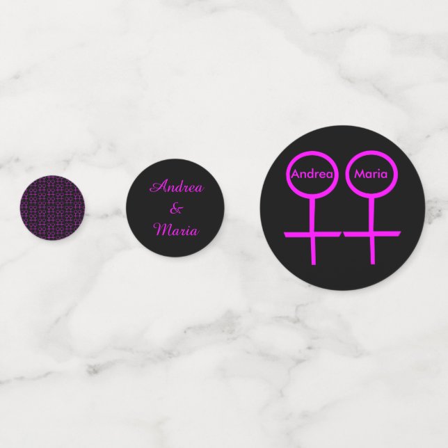 Confetti de mesa personalizada para los amantes de (Anversos)