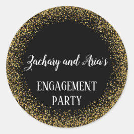 Confetti de oro sobre Sellos para sobres de compro