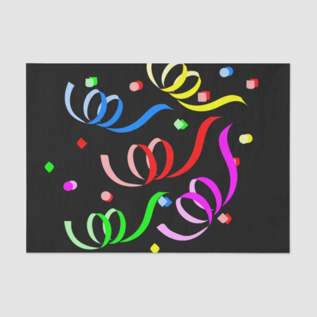 Confetti de Papel Tejido Feliz Cumpleaños (Anverso)