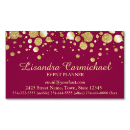 Confetti De Relieve metalizado dorado En Tarjeta D