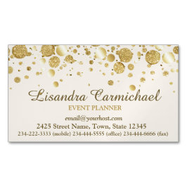 Confetti De Relieve metalizado dorado En Tarjeta D