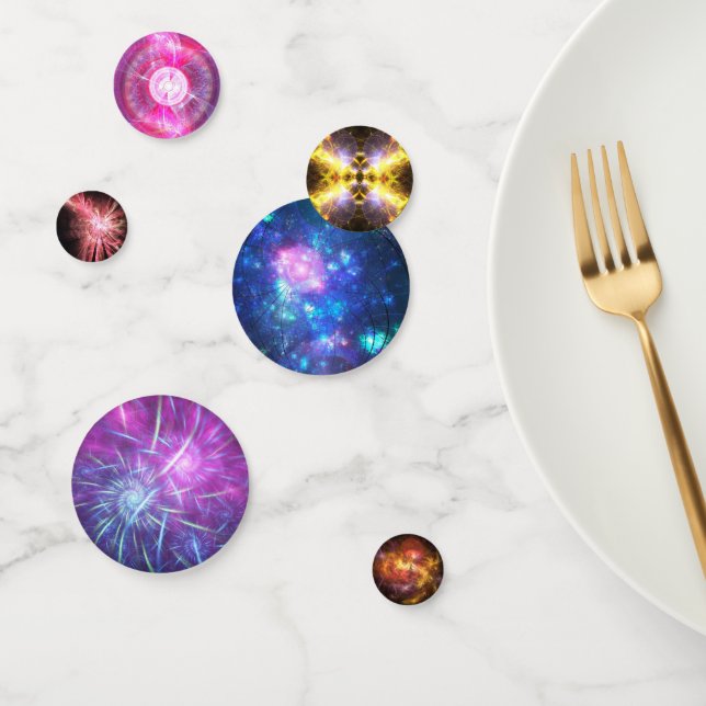 Confetti de resumen espacial (Grupo)