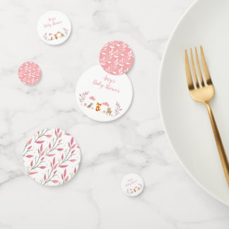 Confetti de tabla de Baby Shower para animales de 