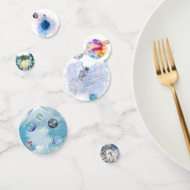 Confetti de tabla de encanto celeste (Grupo)