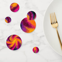 Confetti de tabla de galaxia brillante